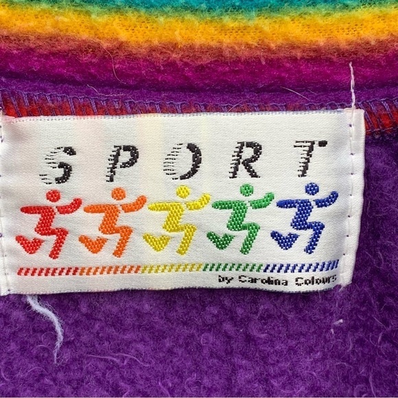 Vintage Carolina Colors Sport Pullover Fleece Jacket - Picture 7 of 7